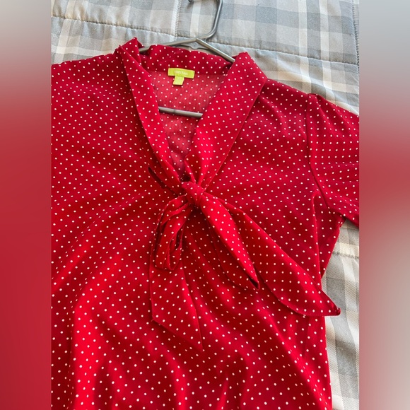 TRISTAN 1950’s inspire Polka Dots Shirt - Picture 7 of 7